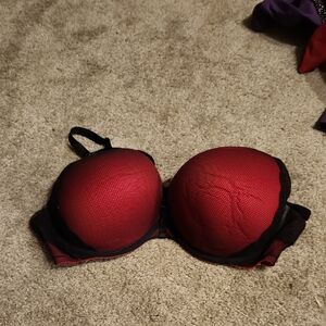 Torrid Red and Black Bra